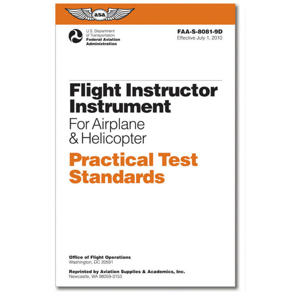 ASA - Practical Test Standards: CFI - Instrument