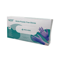 Nest - Powder Free Nitrile Examination Gloves, 100/Box