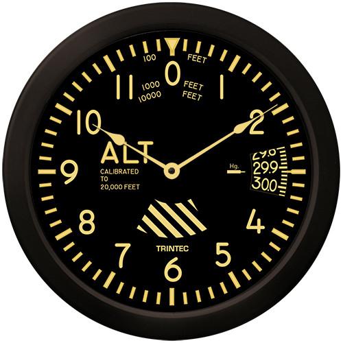 Trintec - 14'' Vintage Altimeter Clock | 9060V-14