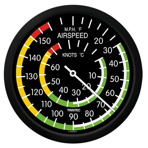 Trintec - Classic Airspeed Indicator Thermometer | 9061-10