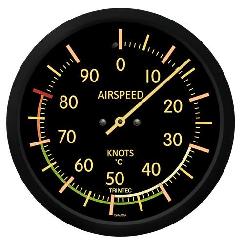 Trintec - 10'' Vintage Airspeed Thermometer (°C) | 9061VC-10