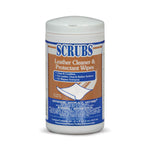 SCRUBS® Leather Cleaner & Protectant Wipes - 60 Wipes | 92560