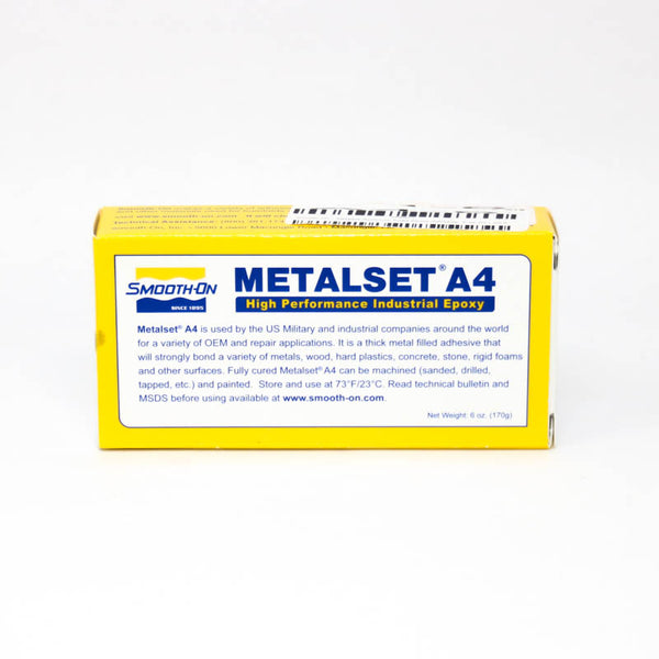 Smooth On - Metalset Aluminum Filled Epoxy Adhesive, 6 oz Kit | A4-6
