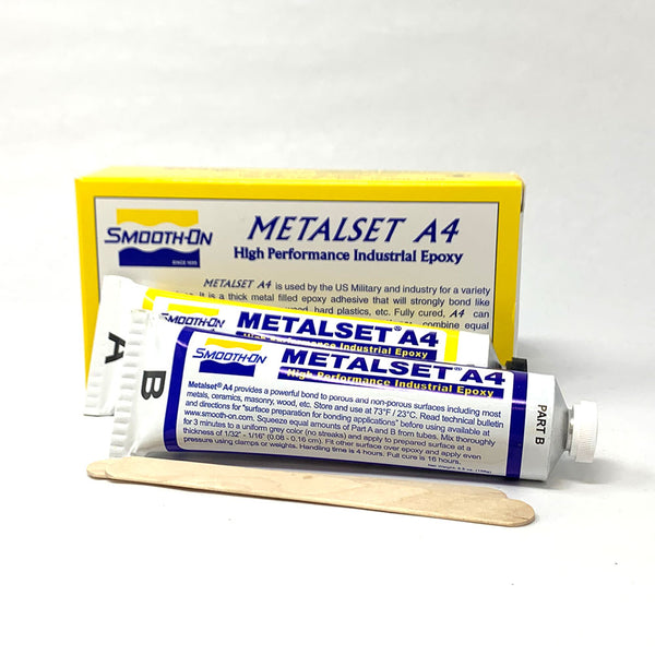 Smooth On - Metalset Aluminum Filled Epoxy Adhesive 11 oz kit | A4-11