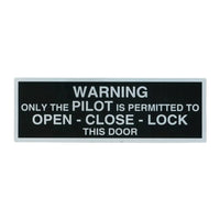 Tom Rubin Ent - Only The Pilot - Door, Placard, Sticker