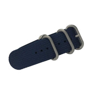 Trintec - 24MM Blue Military Style Strap | BLUE-WS-24