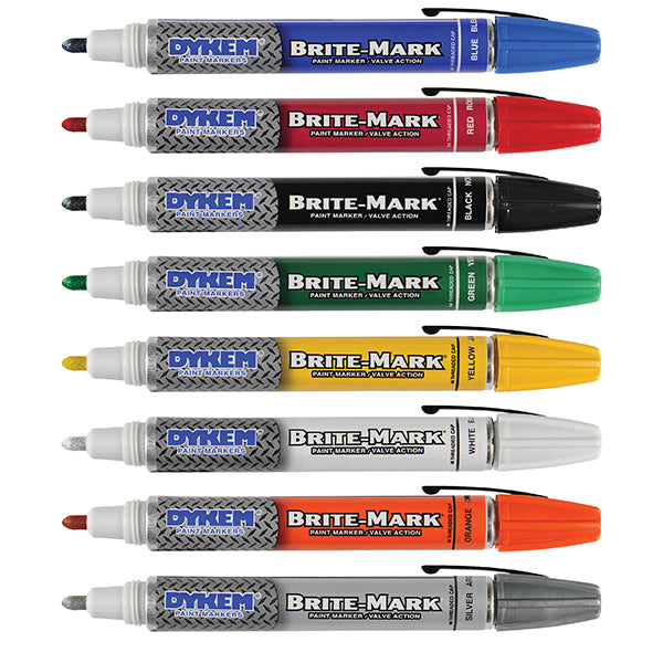 Dykem - BRITE-MARK® 40 Threaded Cap Valve Action Permanent Paint Markers