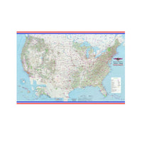 New Horizon Aviation  - Pilot'S Map USA W/ Radio Guide Wall | BNHA010-WL