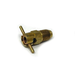 Curtis - Brass 1/4" NPT x .945 Long Push to Open, Turn to Lock Pipe Thread Fuel Drain Valve | CCA-1600