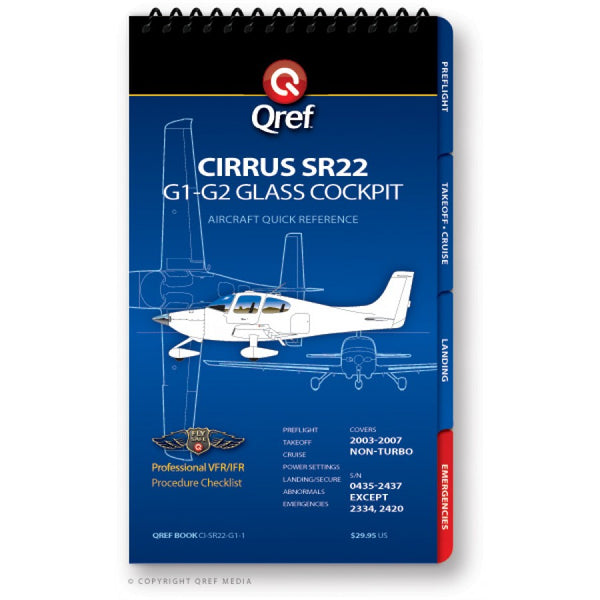 Qref - Cirrus SR22 G1-G2 Qref Book | CI-SR22-G2-1