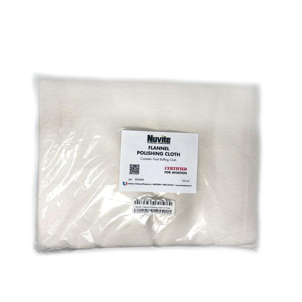 Nuvite - Flannel Polishing Cloth 10 Pack
