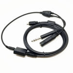 Crystal Pilot GA Power Audio Cable W/ 6Ft GoPro 3 & 4 Adapter