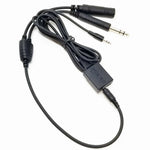 Crystal Pilot GA Audio Cable W/ Digital Audio TRS Adapter