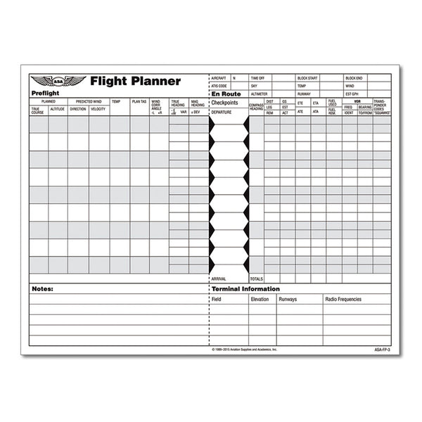 ASA - Flight Planner Pad ASA-FP-3