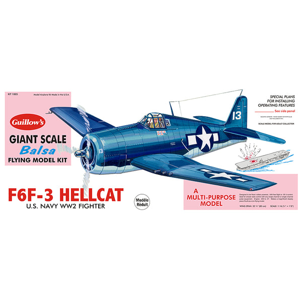 Guillow - F6F-3 Hellcat Model Kit