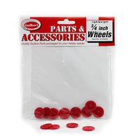 Guillow - Red Plastic Wheels for Models (8 wheels)
