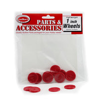 Guillow - Red Plastic Wheels for Models (8 wheels)