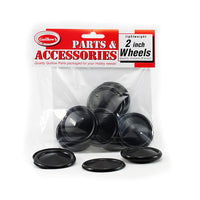 Guillow - Black Plastic Wheels Half's for Models (8 half wheels)