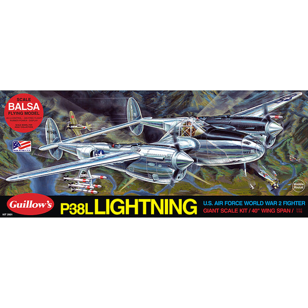 k*3様 Guillow's Lockheed P-38L Lightning P38 Lightning - Paul K. Guillow, Inc.