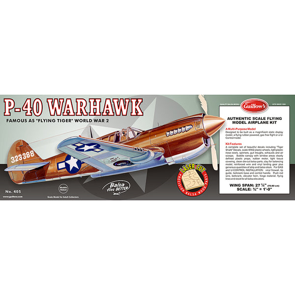 Guillow - P-40 Warhawk Model Kit LC