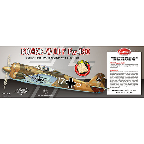 Guillow - Focke-Wulf 190 Model Kit