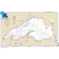 Lake Superior (Mercator Projection) Large Format NOAA Chart 14961