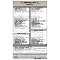 Pocket Checklist, Diamond DA20 Eclipse / C-1
