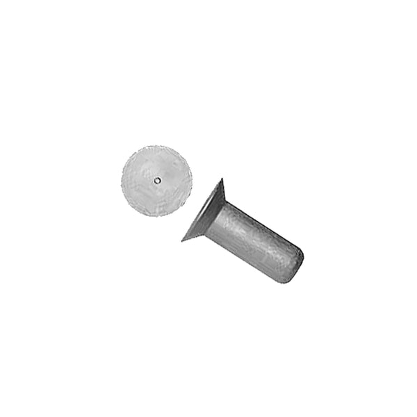 Mili Std - Aluminum 100° Flush Head Rivet, Solid, 1 lb | MS20426AD4-4