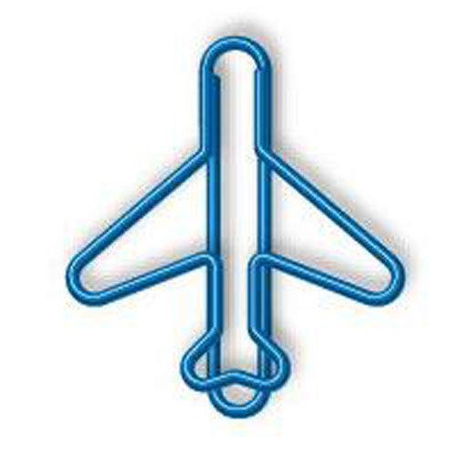 Jet Airplane Paper Clips