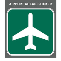 Aero Phoenix - Sticker, Airport Ahead, 3" X 3" | N APX 350-3