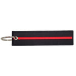 The Thin Red Line Firefighters Embroidered Keychain