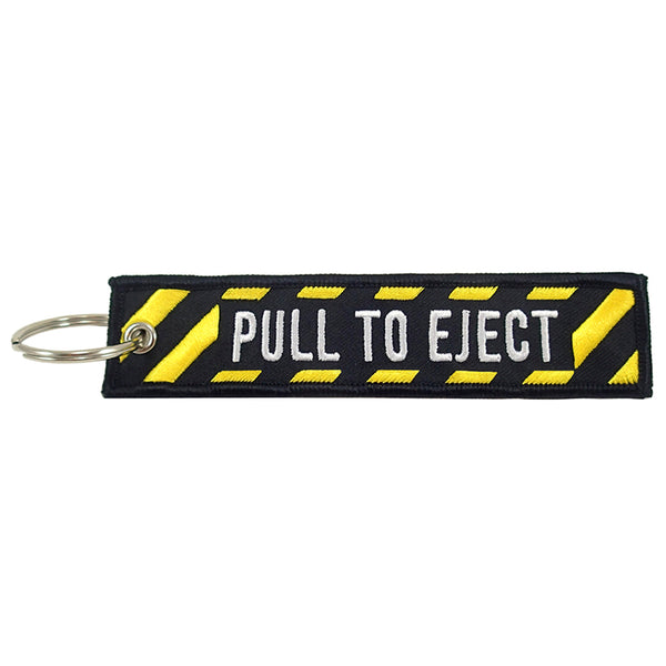 Luso Aviation - Key Chain Embroidered Pull To Eject | NLUS205-PTE