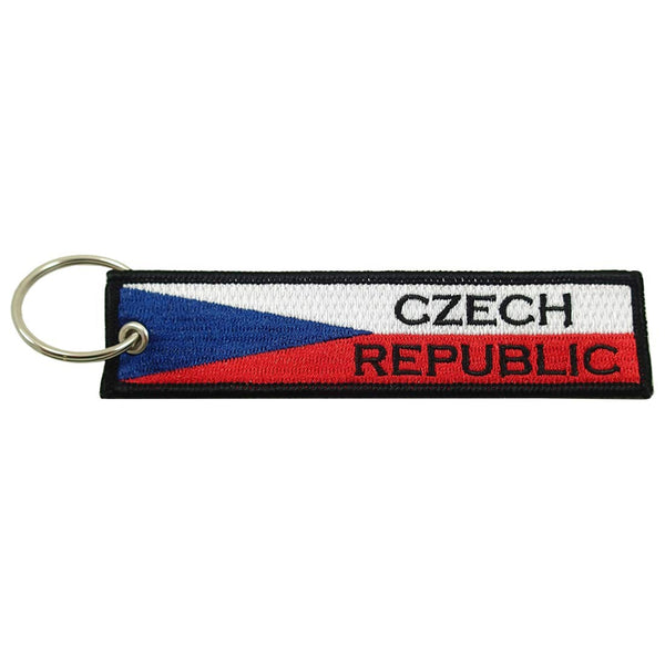Embroidered Keychain, Czech Republic