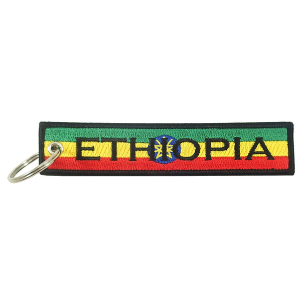 Embroidered Keychain, Ethiopia