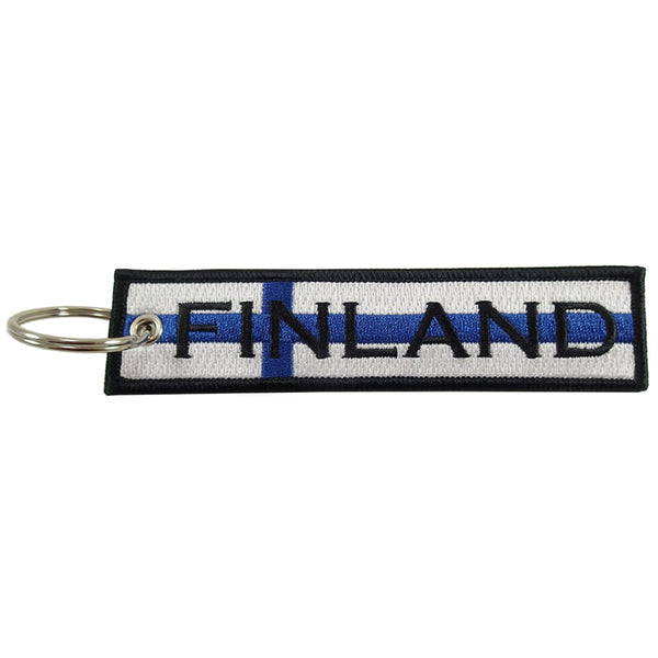 Embroidered Keychain, Finland