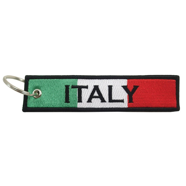 Embroidered Keychain, Italy