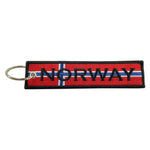 Embroidered Keychain, Norway