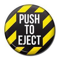 Luso Aviation - Fridge Magnet, Push To Eject (Button) | NLUS622-PTE