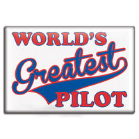Luso Aviation - Fridge Magnet, World'S Greatest Pilot | NLUS632-WGP