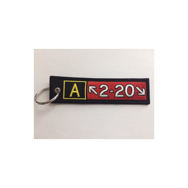 Embroidered Keychain, Airbus A220
