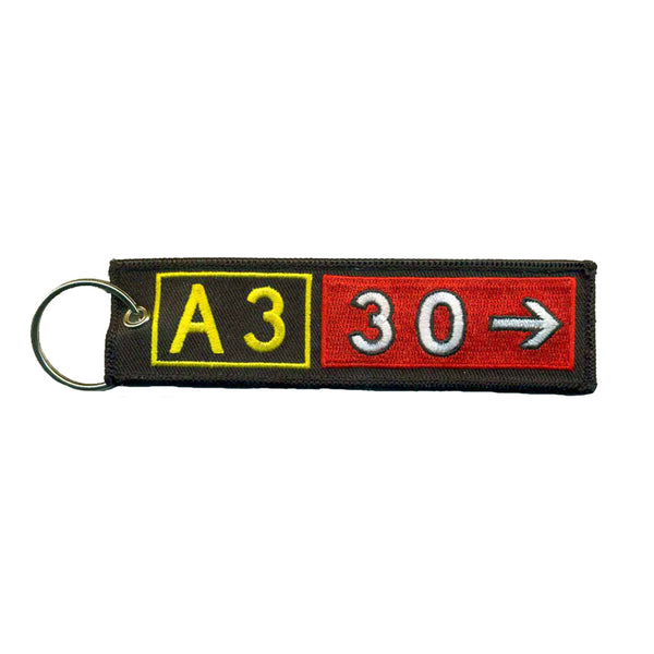 Embroidered Keychain, Airbus A330