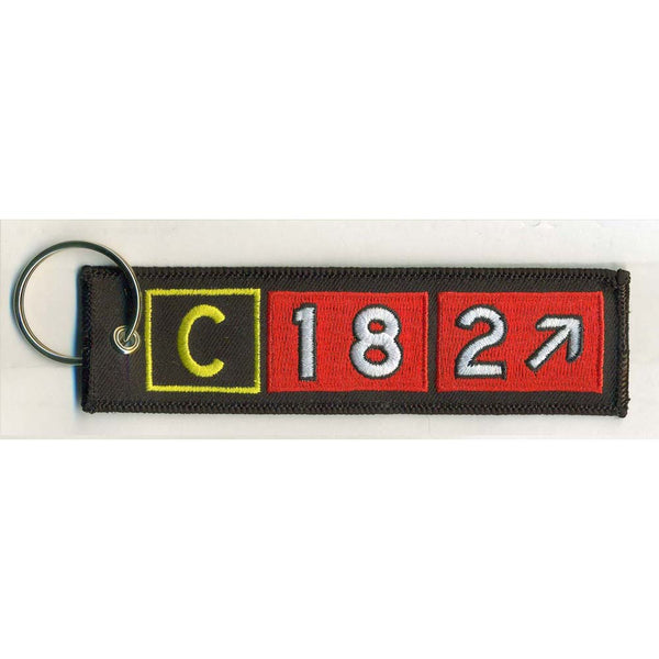Embroidered Keychain, Cessna 182