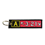 Embroidered Keychain, Airbus A321