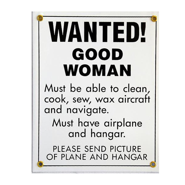 Tom Rubin Ent - Metal Sign, Wanted! Good Woman | A TRE 402
