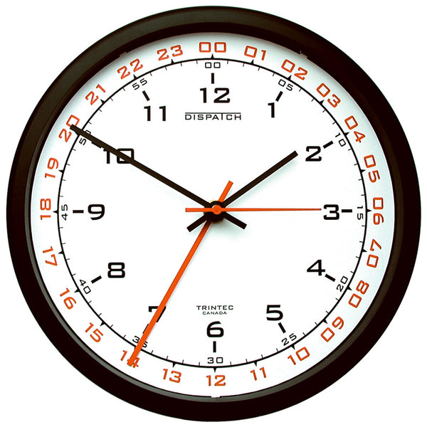 Trintec - Zulu Time Wall Clock White Face 10" | DSP02