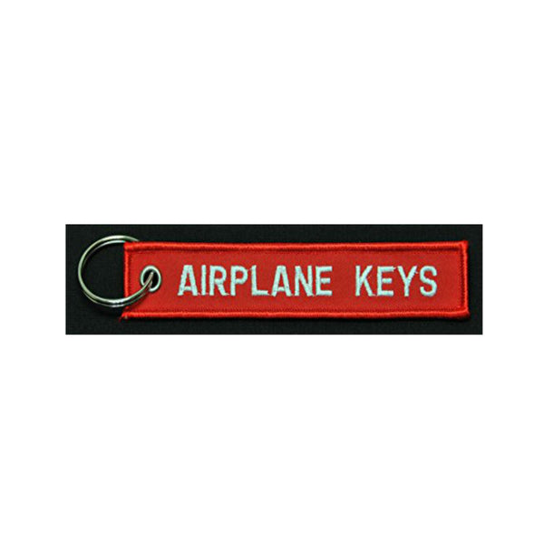 Airplane Keys Embroidered Key Chain