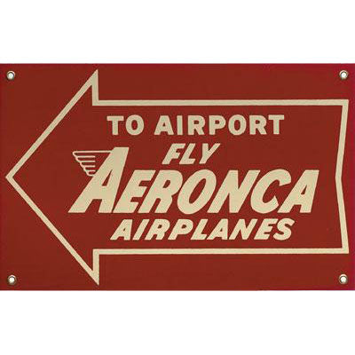 Aero Phoenix - Metal Sign, Fly Aeronca | N APX 420