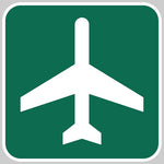 Aero Phoenix - Metal Reflective Sign, Airport Ahead | N APX 450