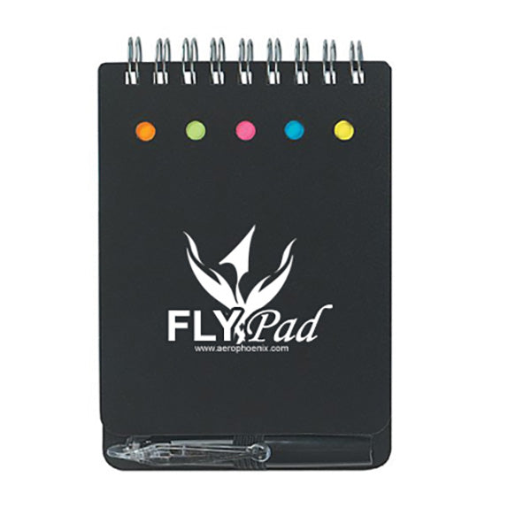 Aero Phoenix - Fly Pad, Notebook W / Sticky Notes & Pen