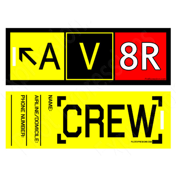 Pilot Expressions - Av8R Crew Tag, Plastic | OPEX580